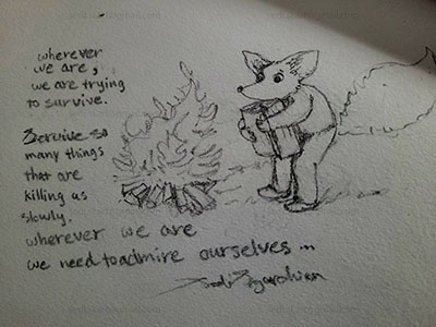 a mouse is getting warm